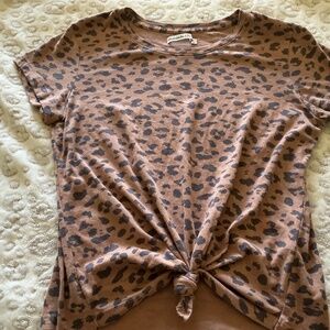 Abercrombie & Fitch leopard top